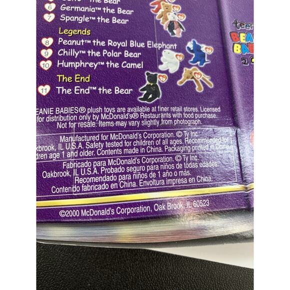 McDonald’s Happy Meal Teenie Beanie Babies 2000 Dinosaur Trio Bundle(3pcs) - Picture 11 of 11